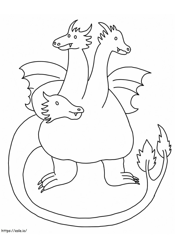 Grappige Ghidorah-tekening