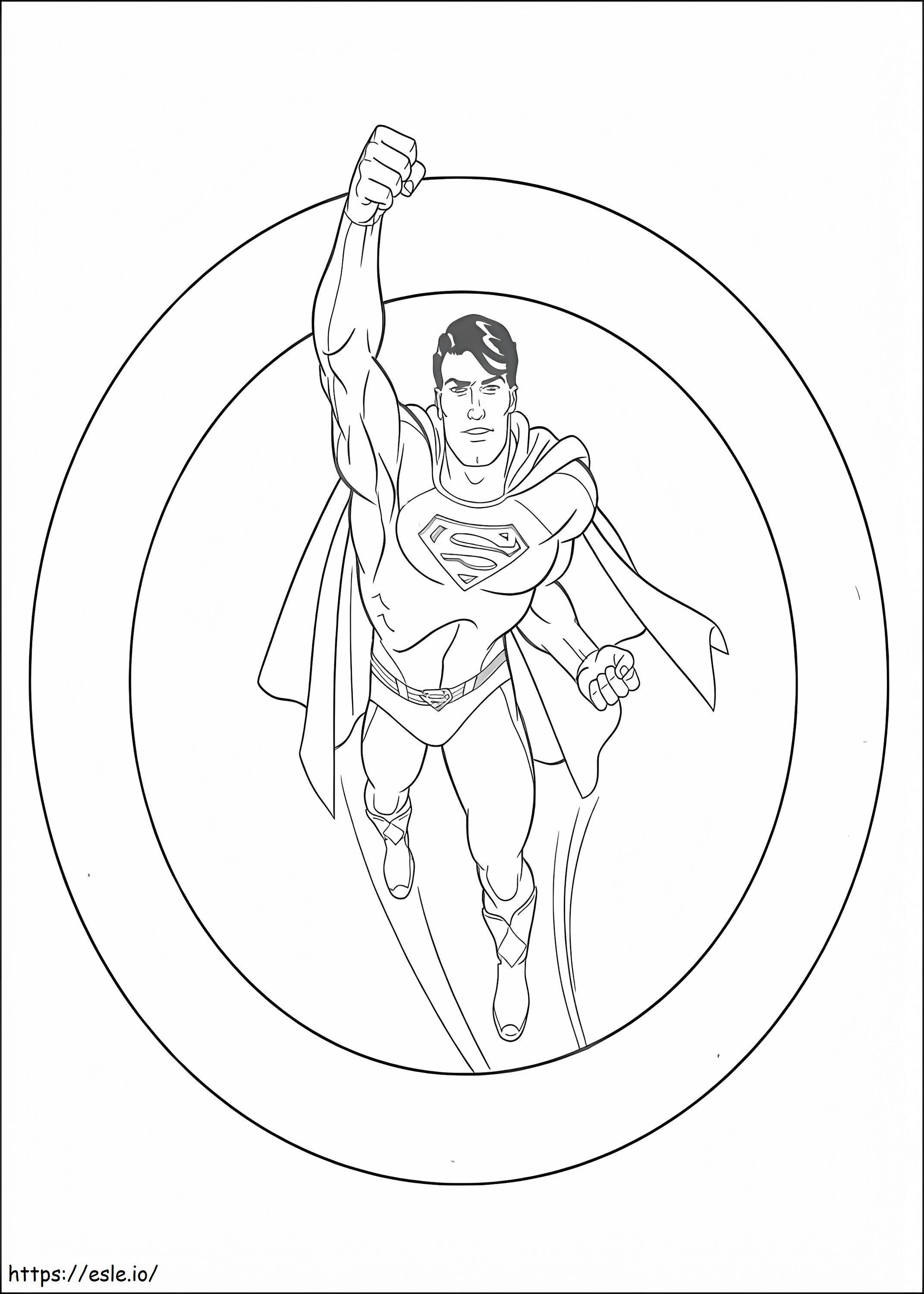 Superman ilmainen idea värityskuva