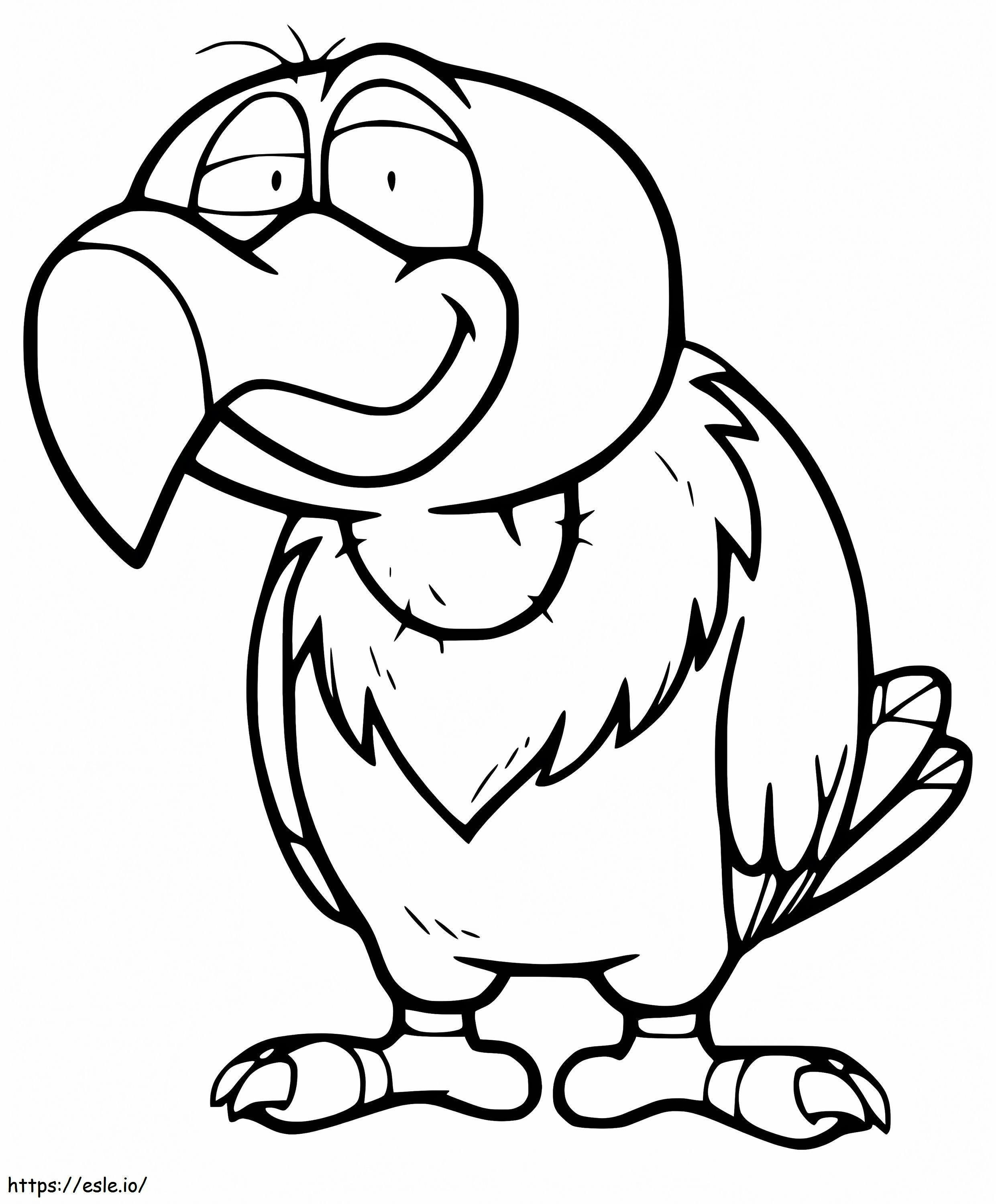 Animated Vulture coloring page