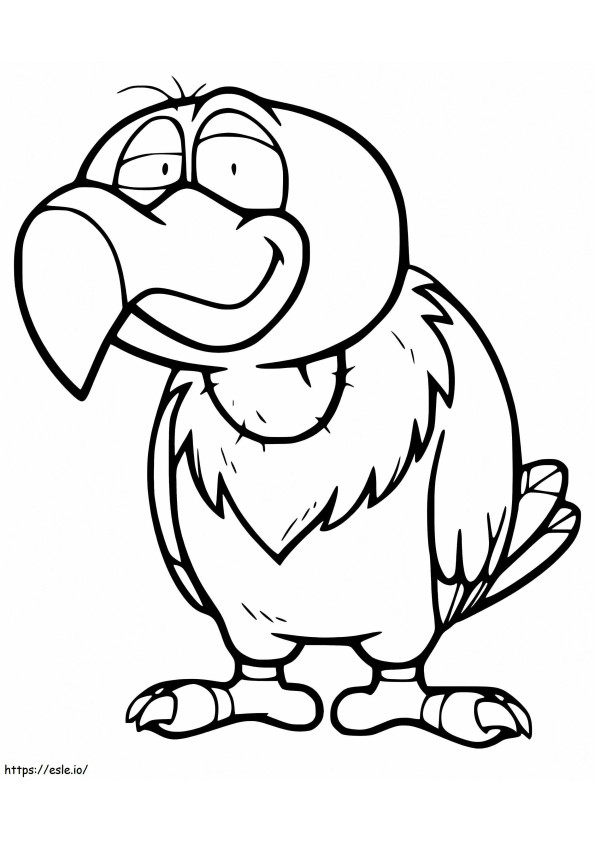 Animated Vulture coloring page