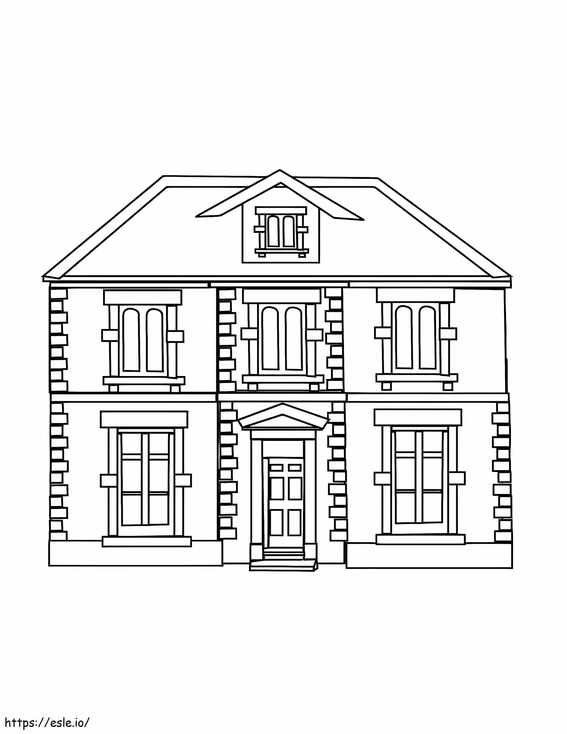 House For Kids Coloring Page - Free Printable PDF