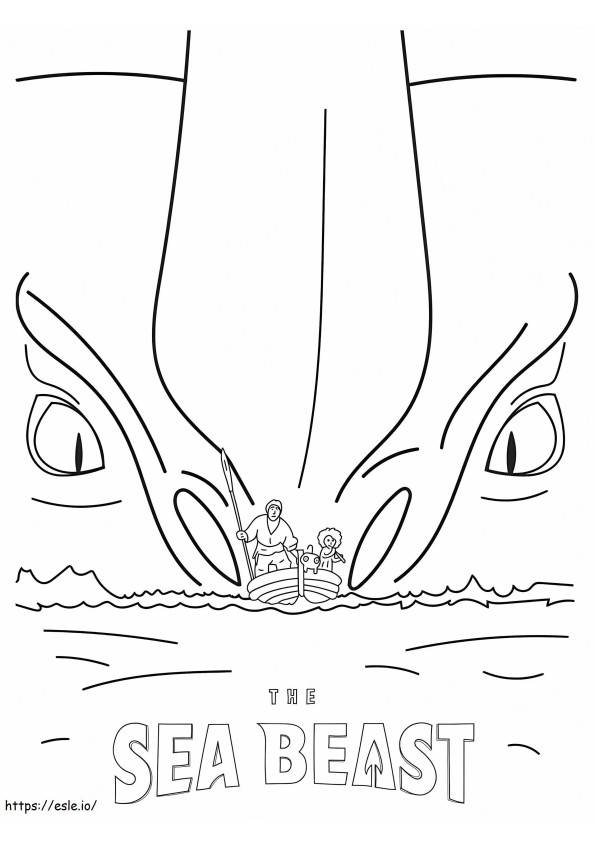 Free Printable The Sea Beast coloring page