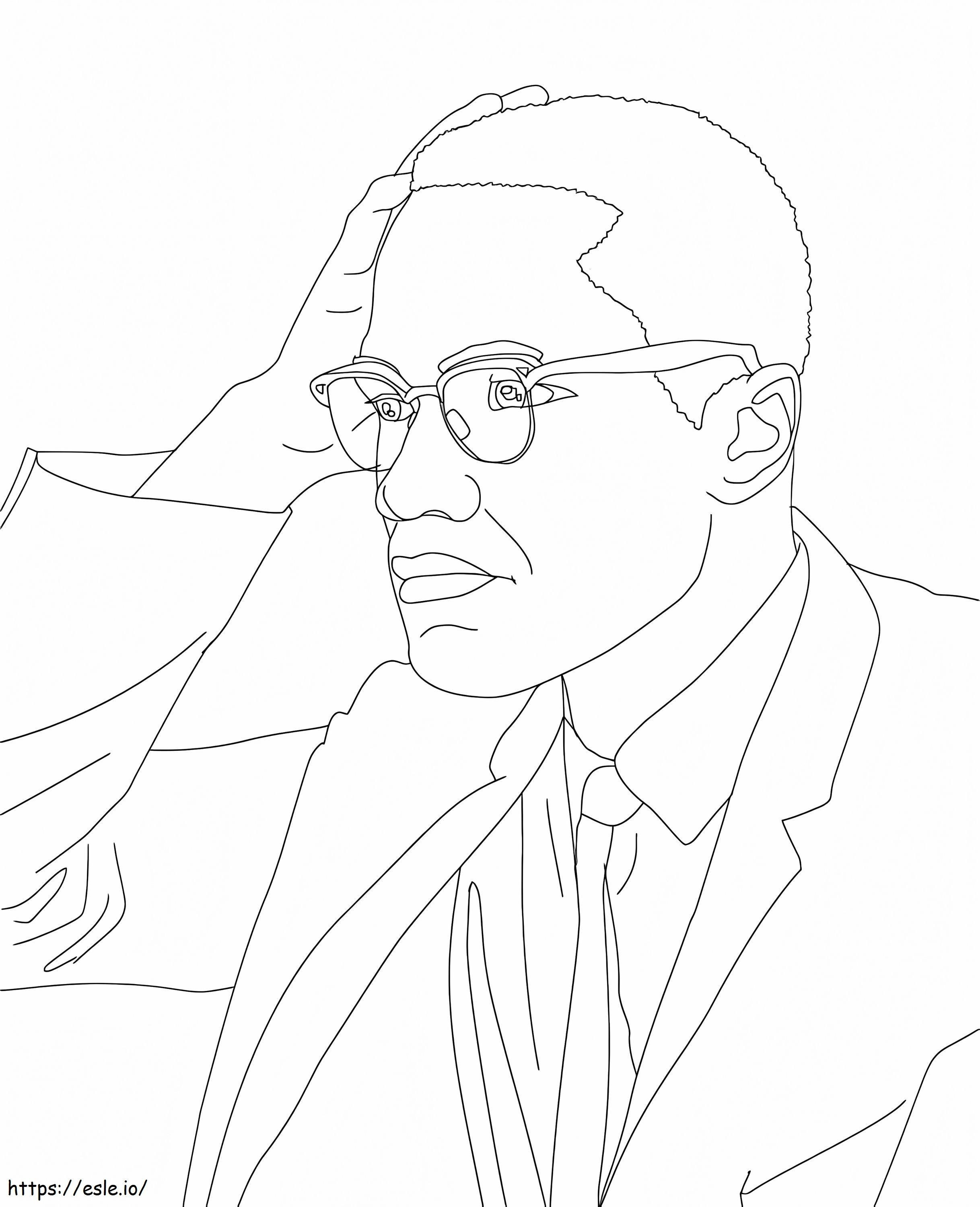 Malcolm X värityskuva