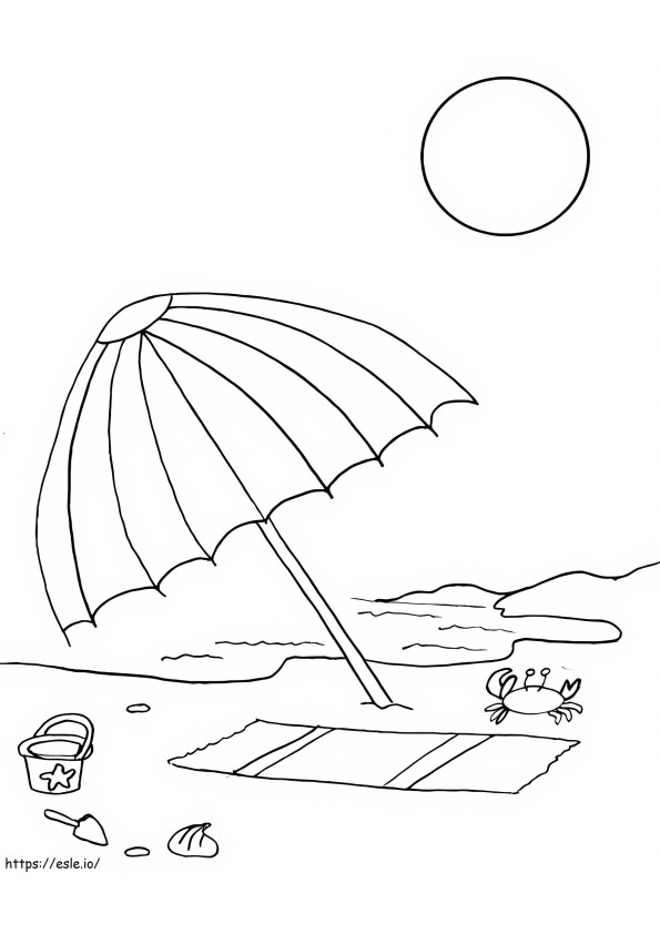 Plaj Şemsiyesi 1 boyama