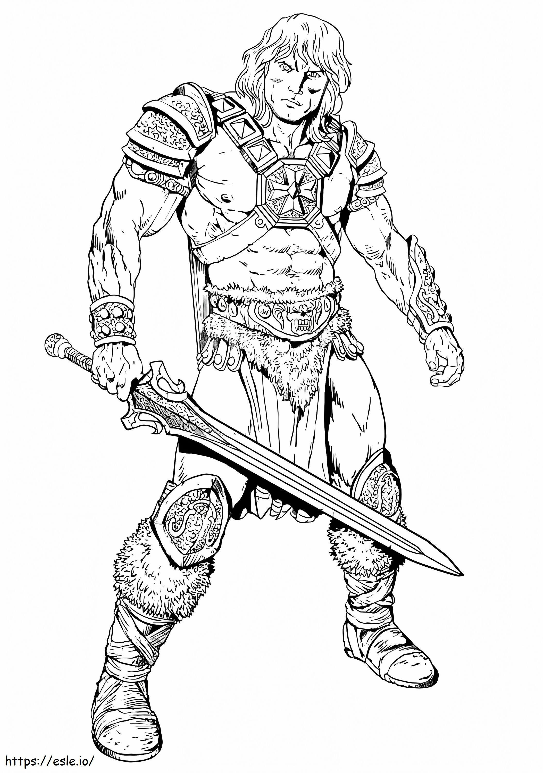 Awesome He Man coloring page