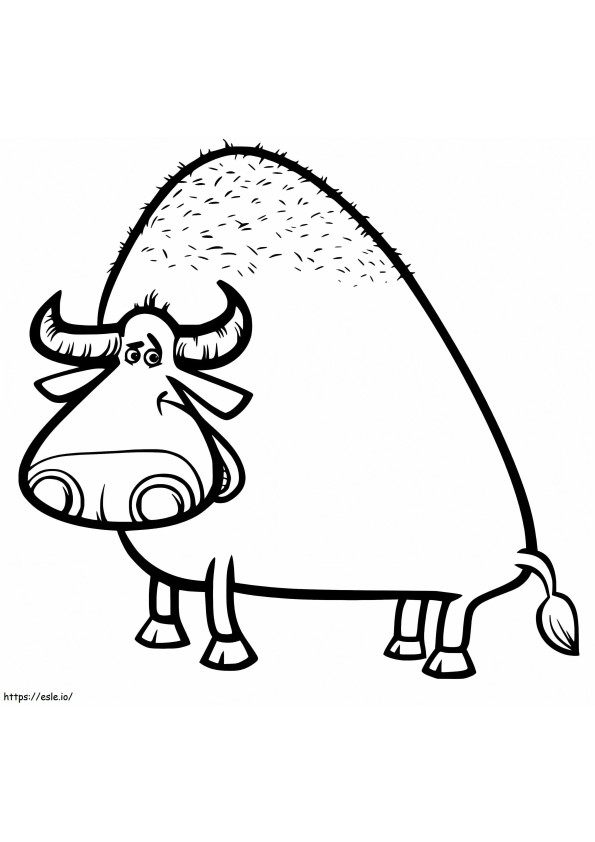 Bull 9 coloring page