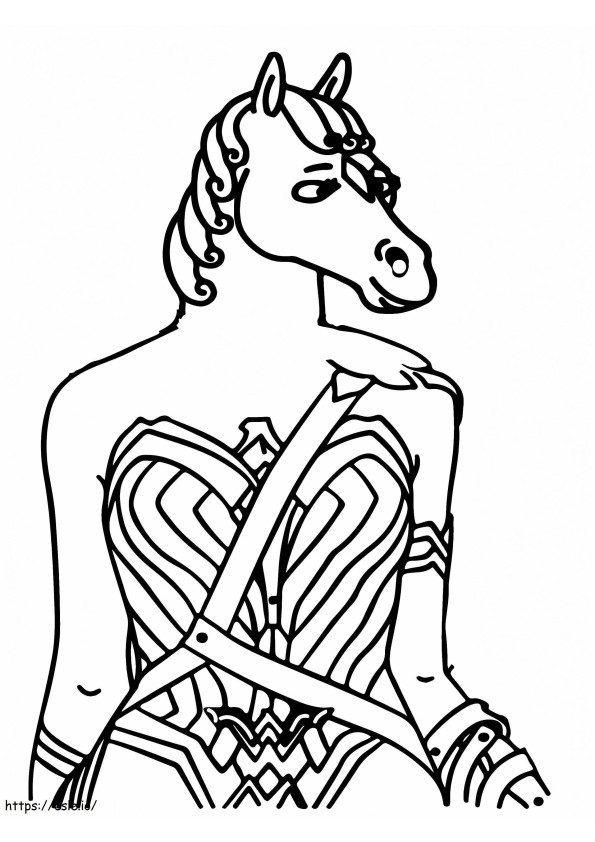 Sexy Beatrice Horseman coloring page