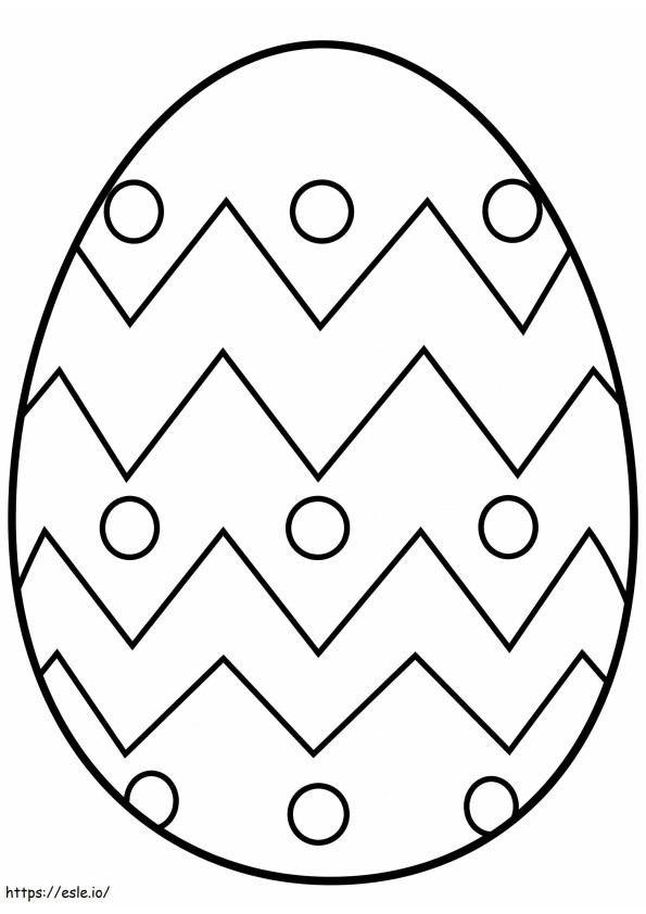 Uovo sodo da colorare