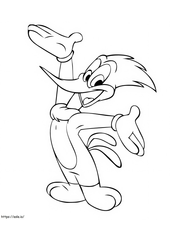 Woody Woodpecker 1 coloring page