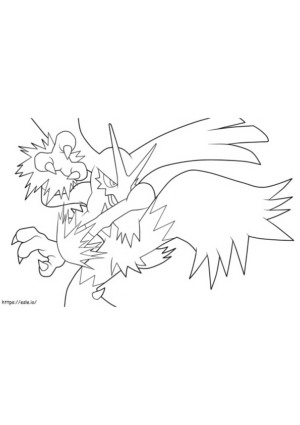 Lucha Blaziken coloring page