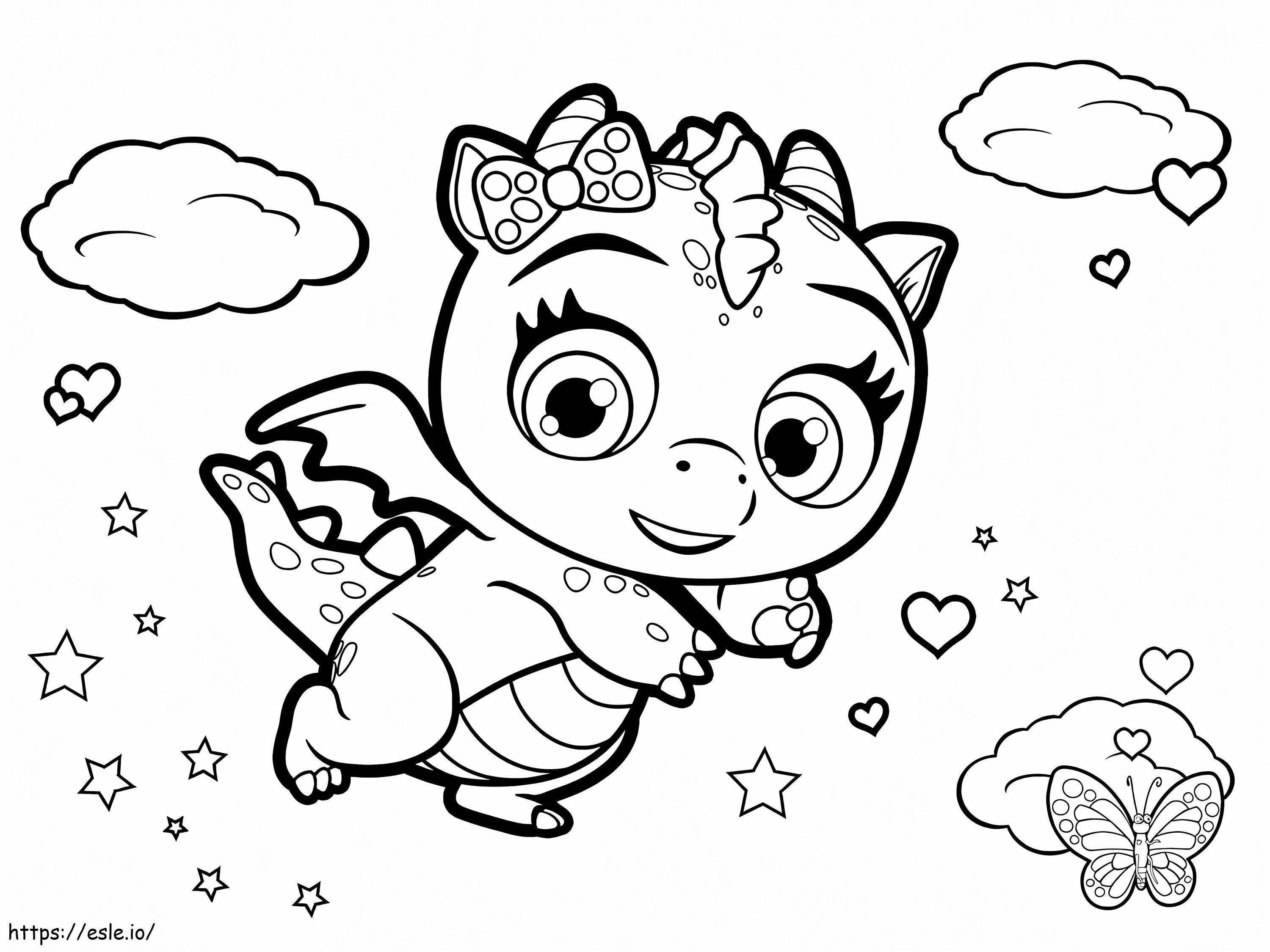 Pets Flare From Little Charmers coloring page