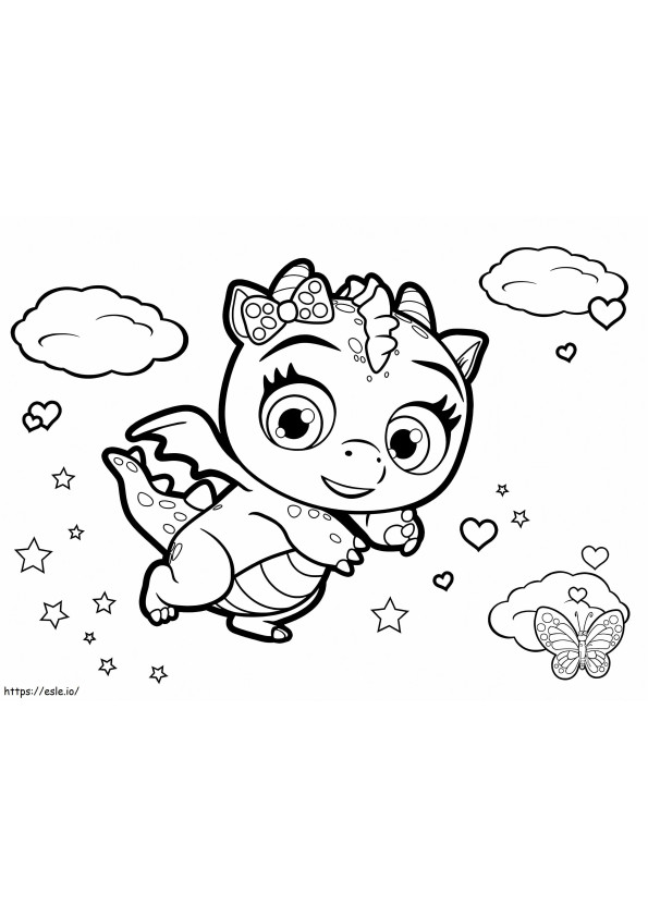 Pets Flare From Little Charmers coloring page