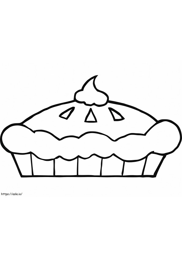 Simple Pie coloring page