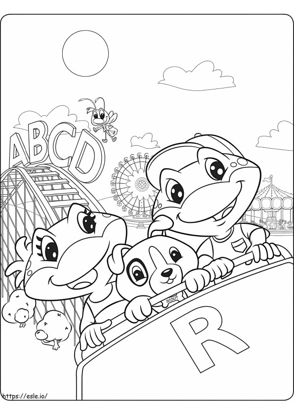 Leapfrog 4 coloring page