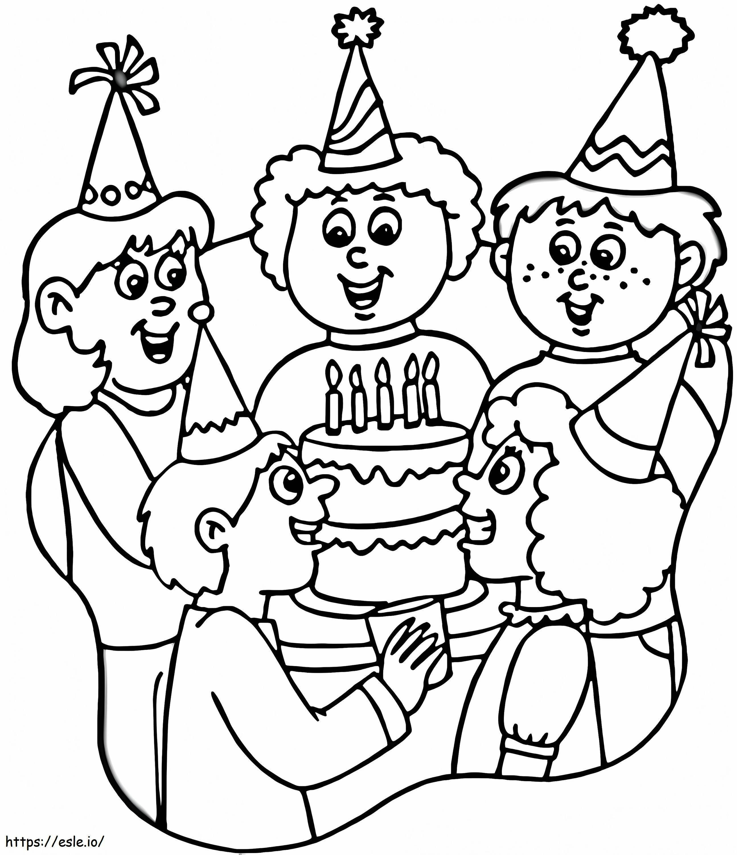 Birthday Party 1 coloring page