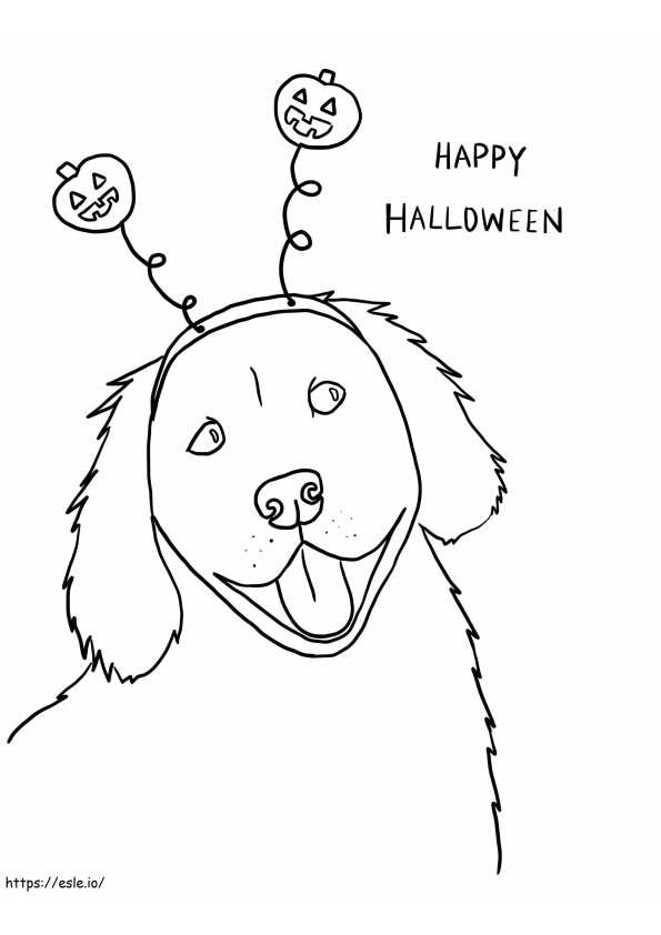 Lovely Pet Dog coloring page