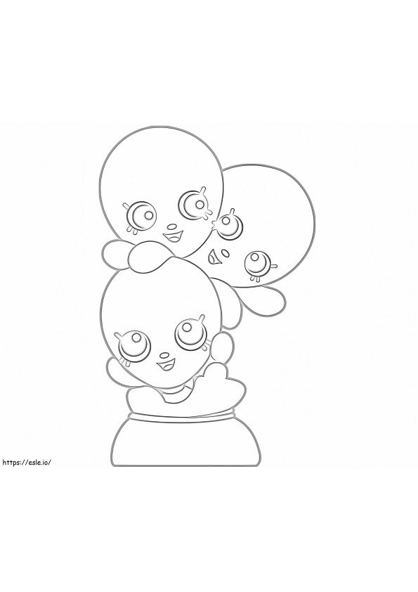 Lotta Balloons Shopkin coloring page