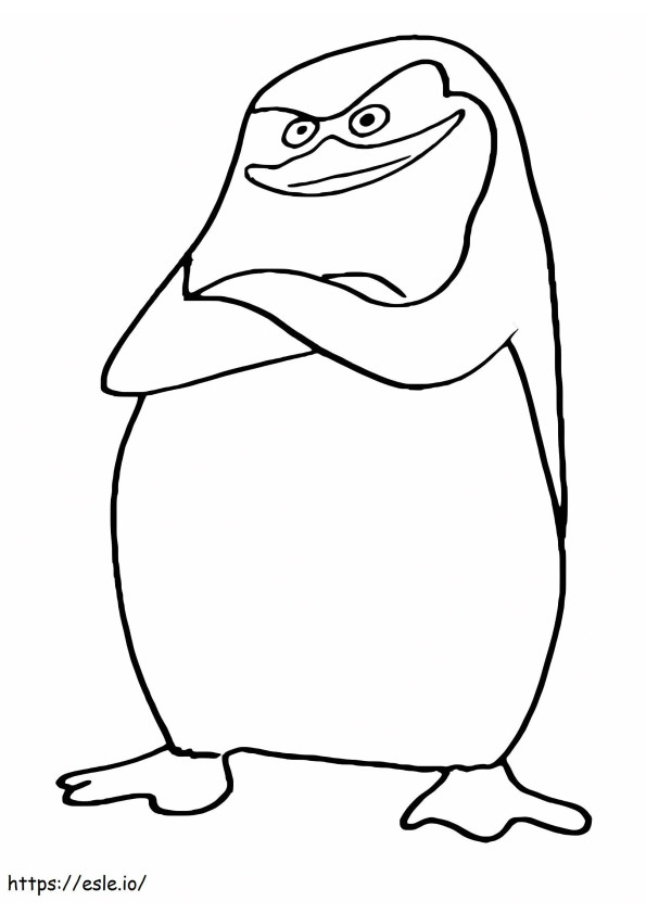Skipper From Penguins Of Madagascar coloring page