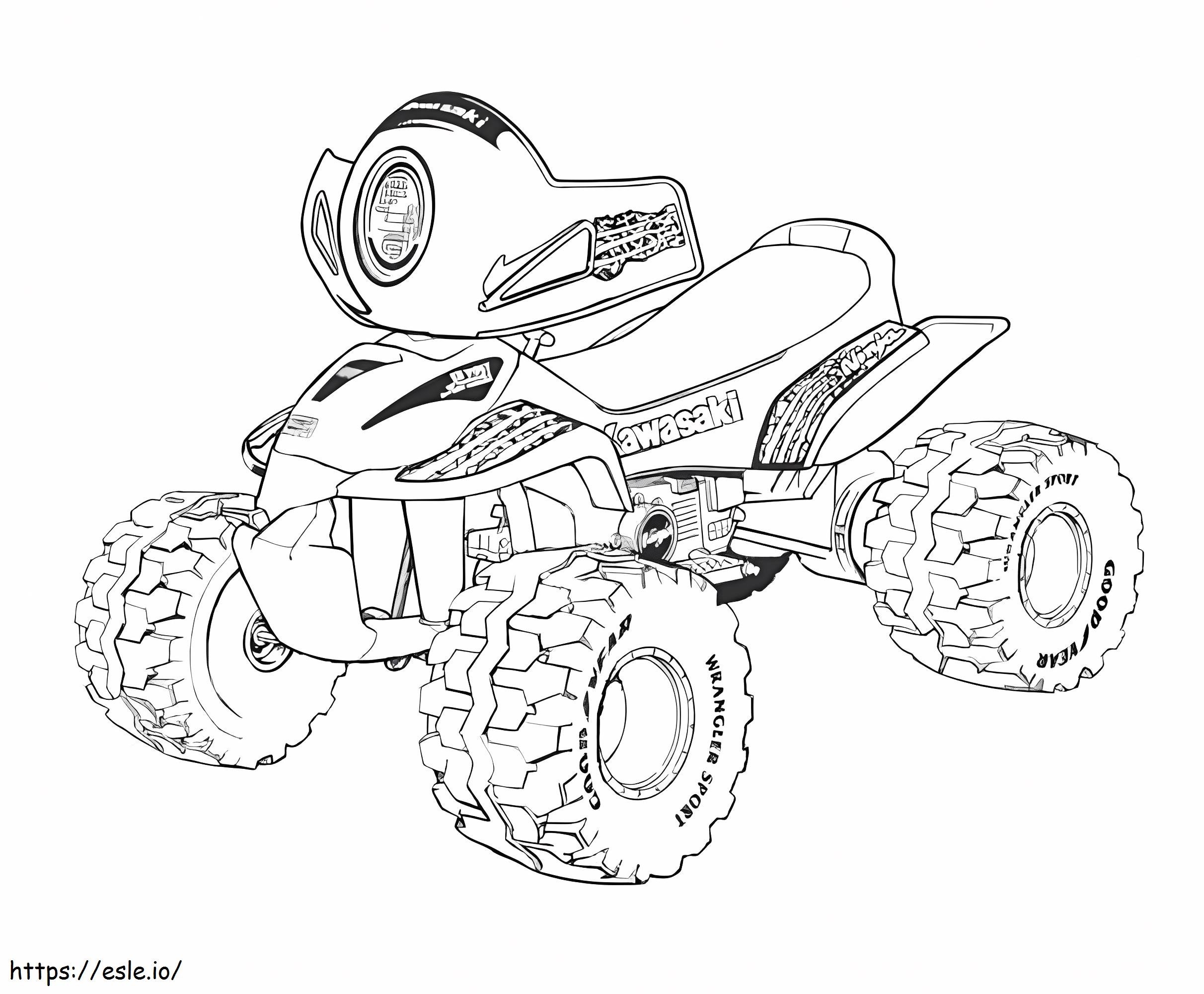 Quad Bike Off Road Vehicle coloring page