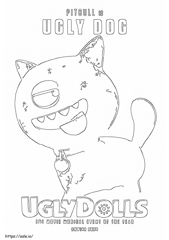 Ugly Dog coloring page
