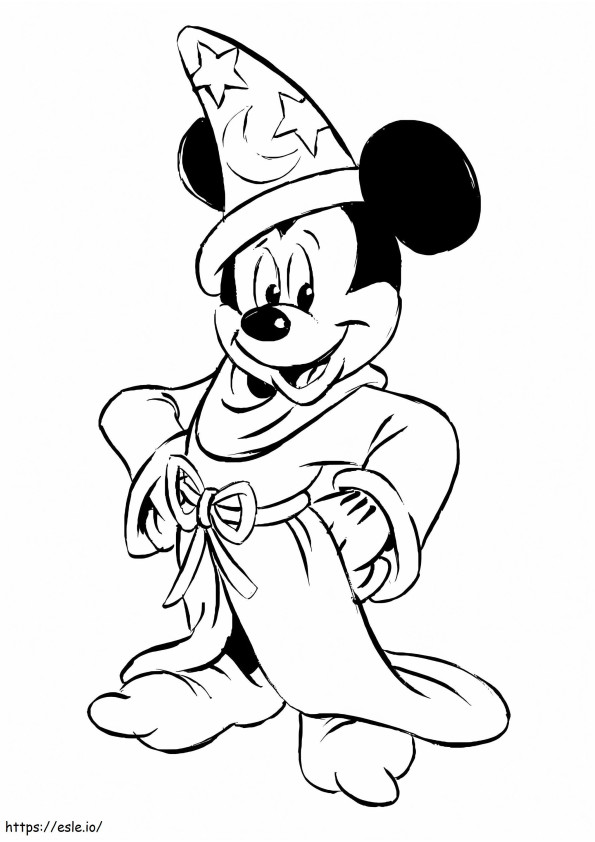 Fantasia do Mickey para colorir