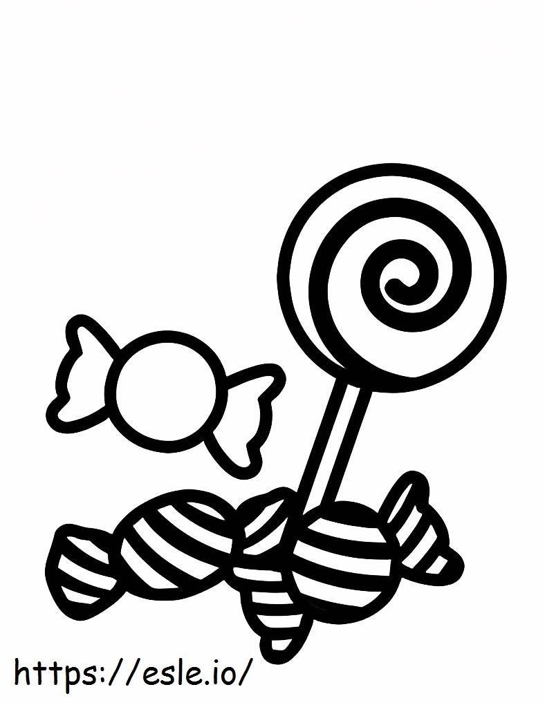 Sweets And Candies coloring page