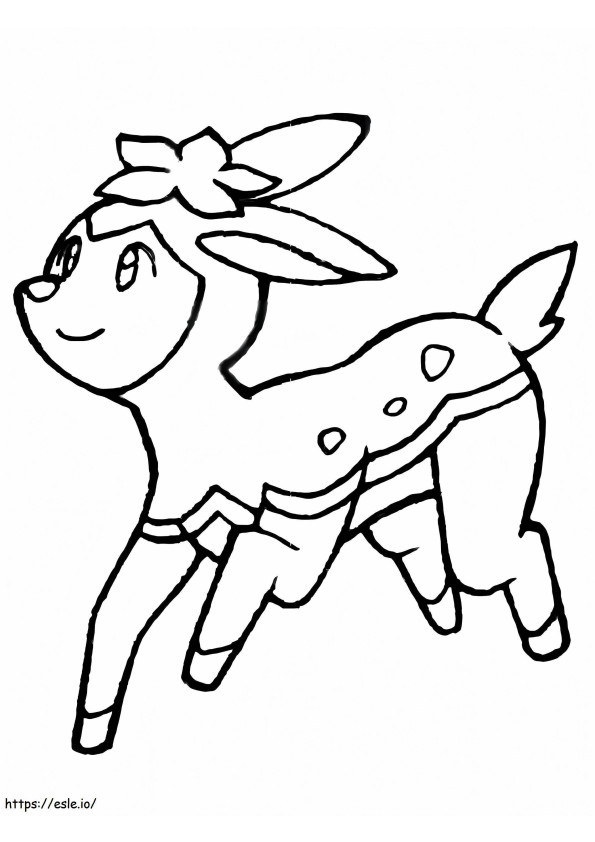 Coloriage Cerf Pokémon 1 à imprimer dessin
