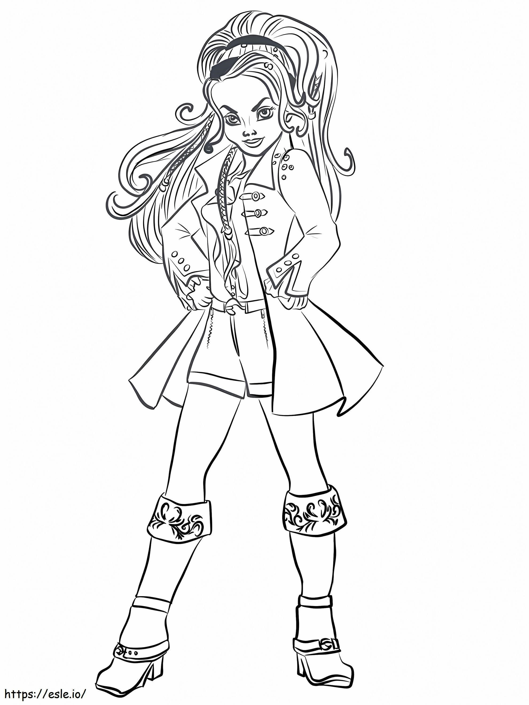 1583891520 Descendants Wicked World Cj Hook Coloring coloring page