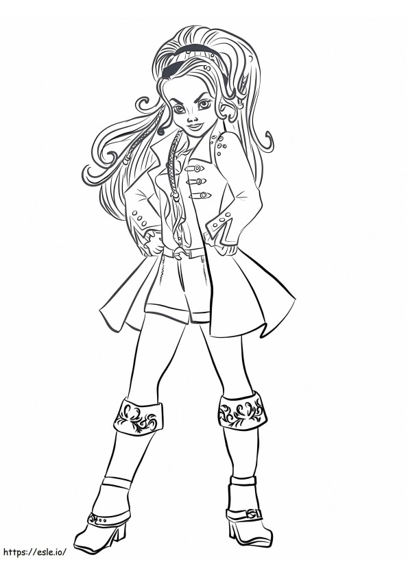 1583891520 Descendants Wicked World Cj Hook Coloring coloring page