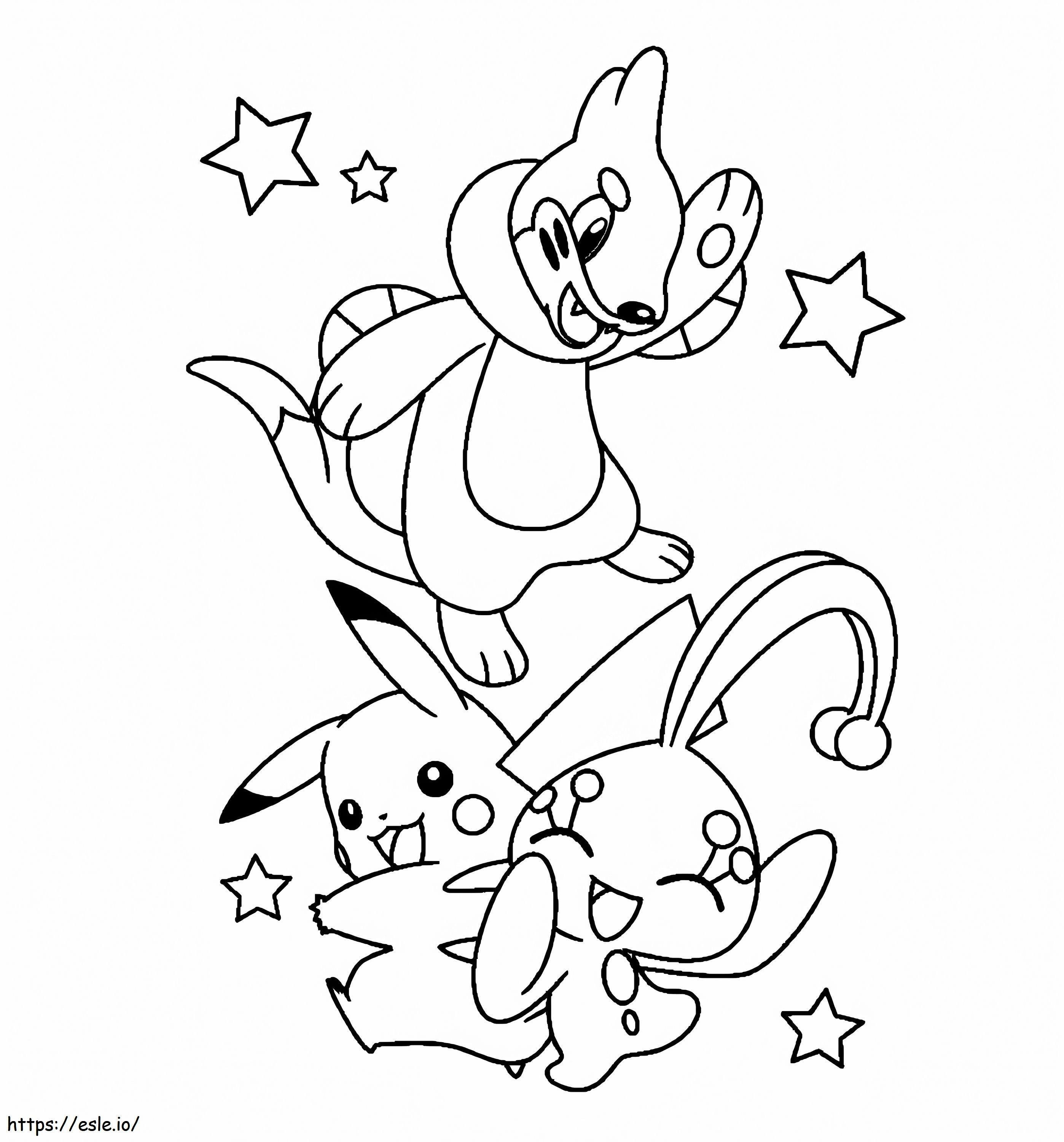 Buizel Pokemon 4 coloring page