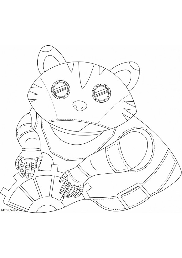 1597968842 Steampunk Raccoon coloring page