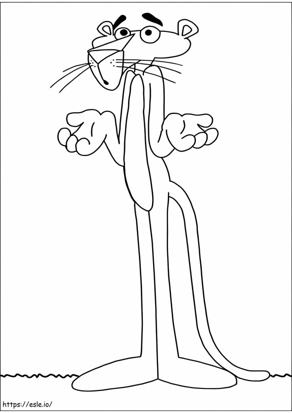 Pink Panther HQ coloring page