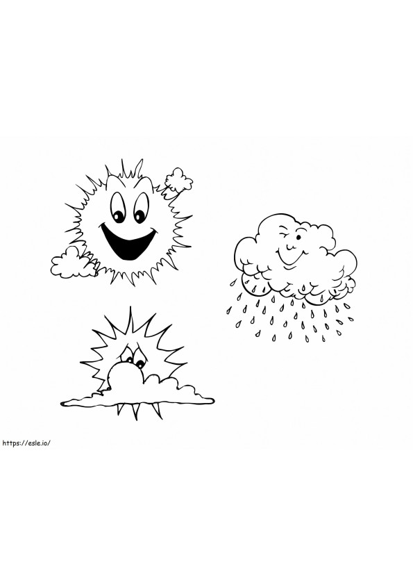 Weather To Print coloring page