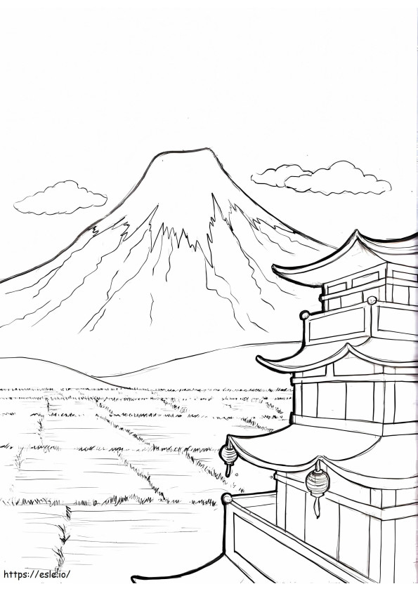 Montana Fuji coloring page