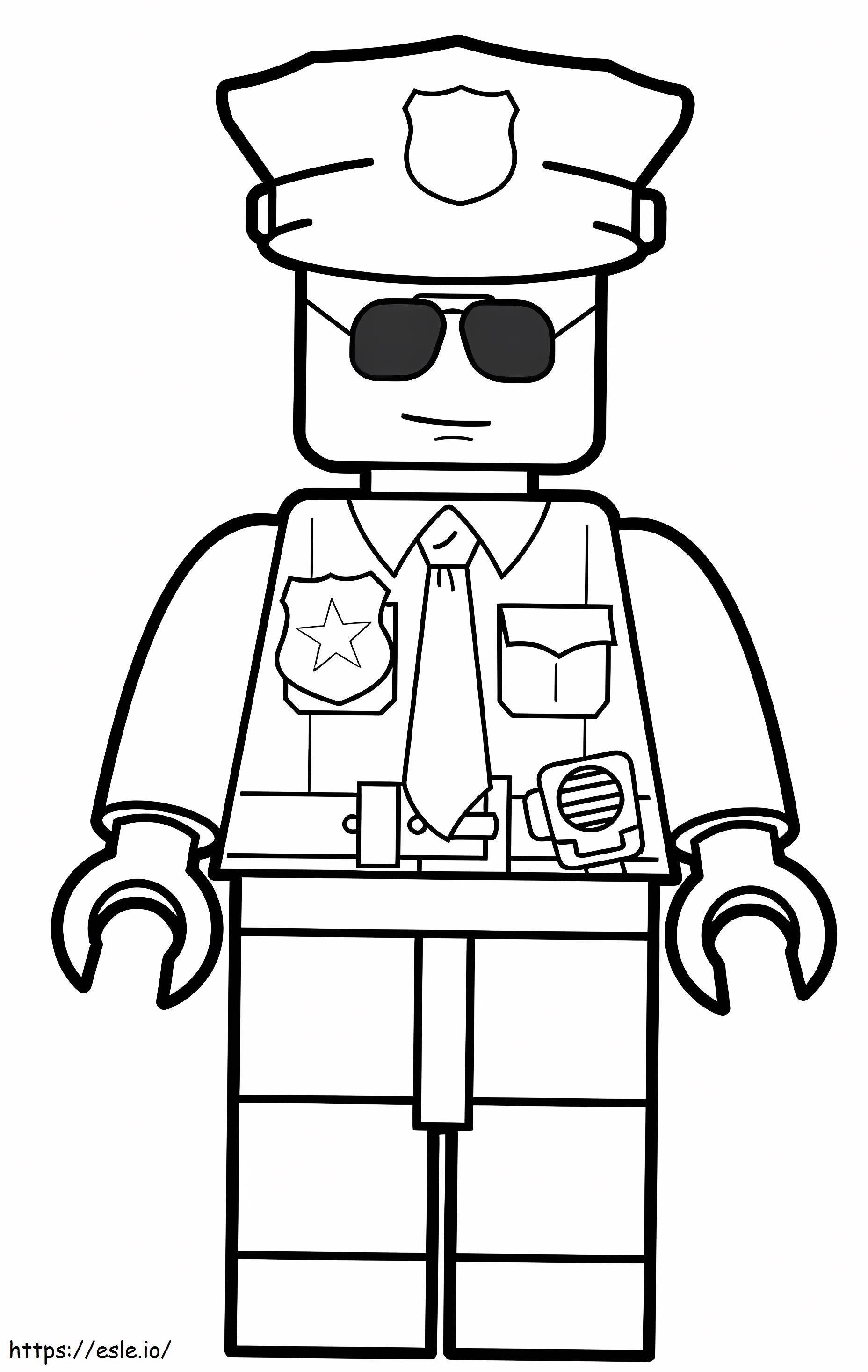 Cool Lego Police coloring page