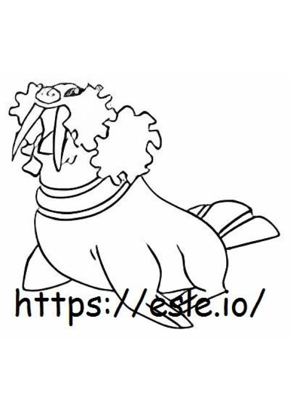 Walrein coloring page