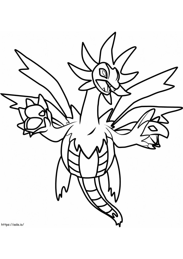 Hydreigon From Pokemon coloring page