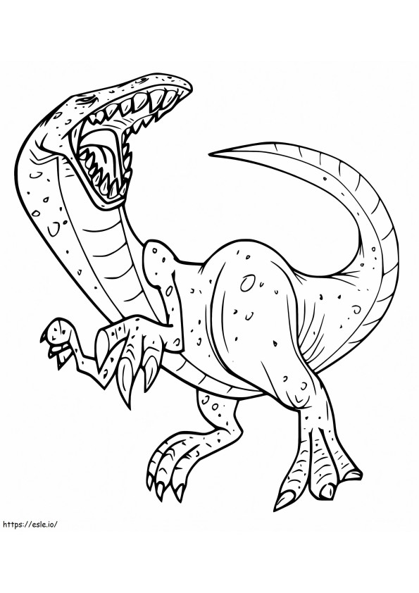 Angry Allosaurus coloring page