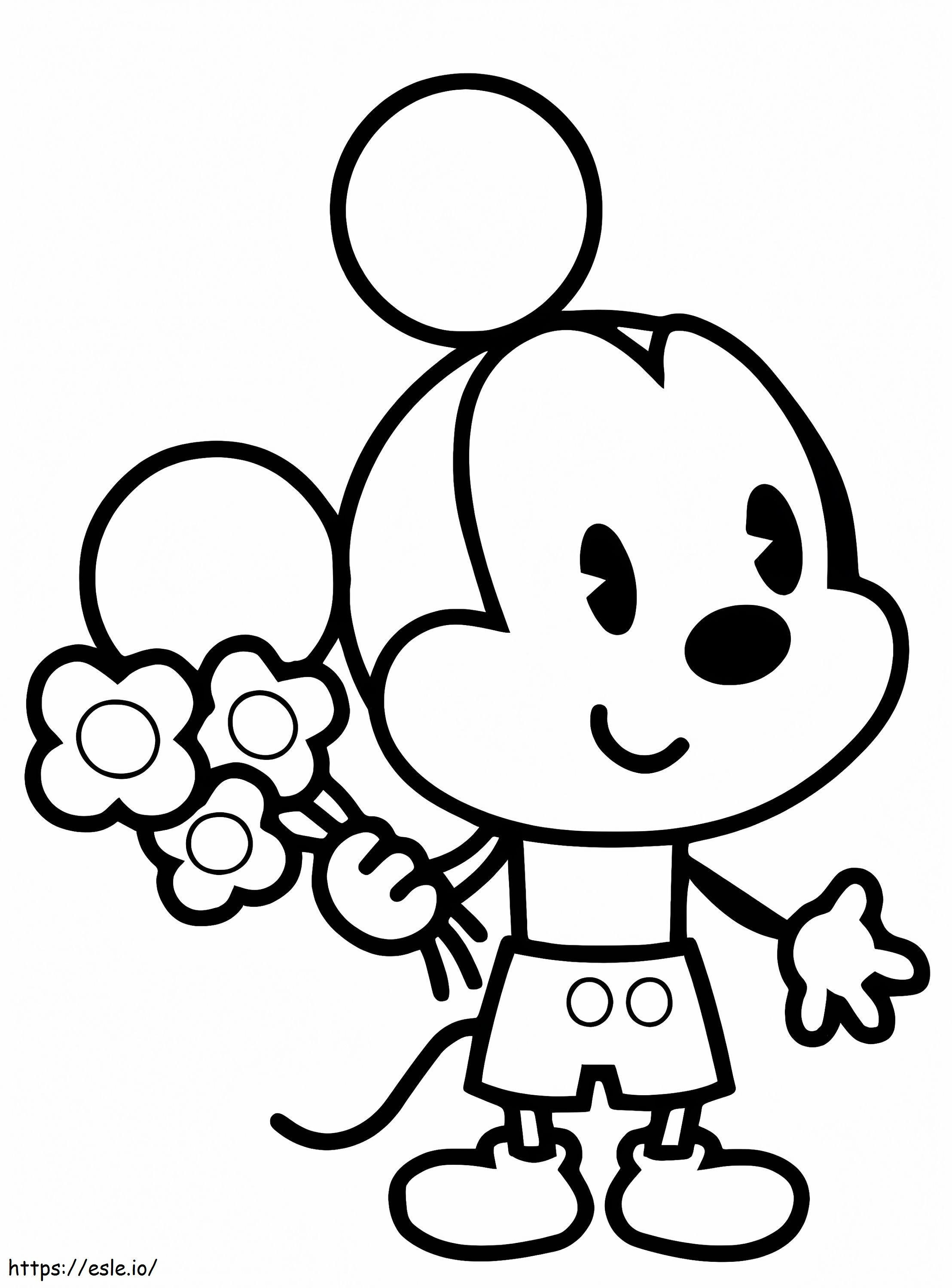 Baby Mickey Disney Cuties coloring page