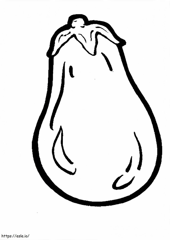 Free Eggplant coloring page