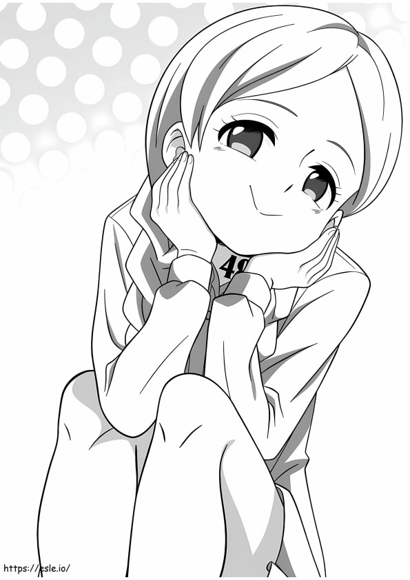 Anna From The Promised Neverland coloring page