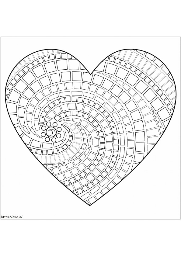 Stunning Heart Mandala