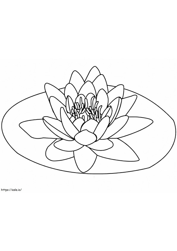 Lotus pentru copii de colorat