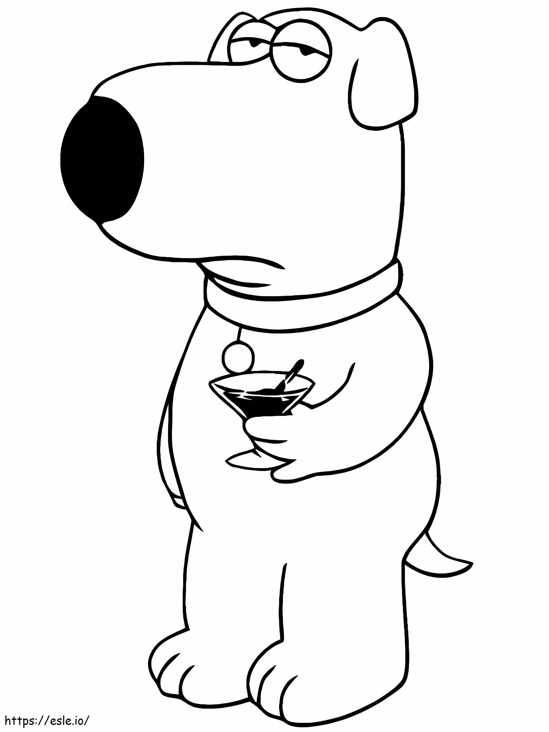 Brian Griffin Family Guy coloring page