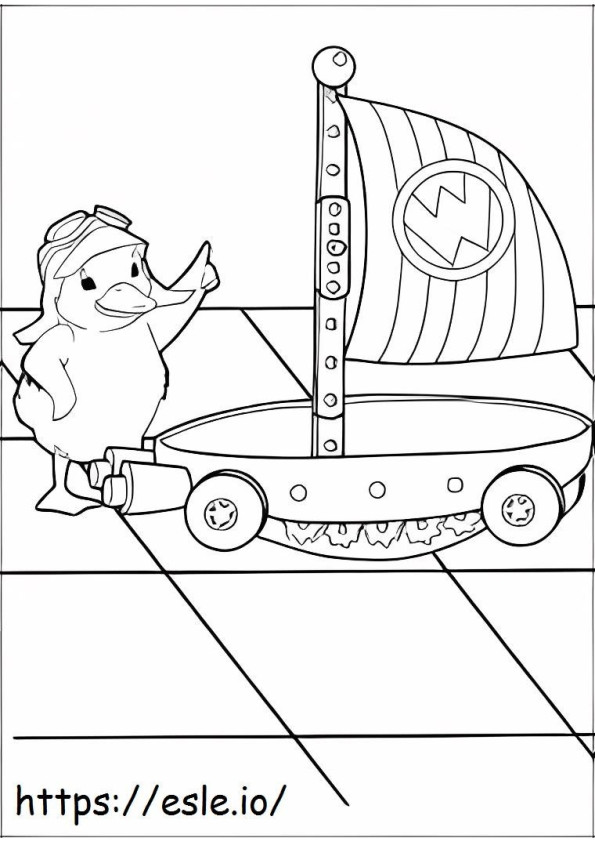 Coloriage Patito Ming Ming Y Flyboat à imprimer dessin