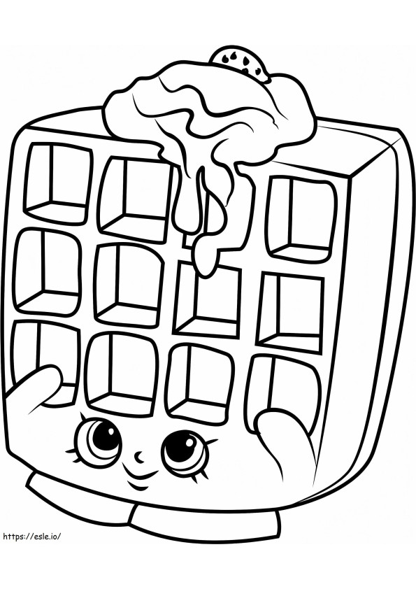 1531275671 Waffle Sue Shopkins A4 coloring page
