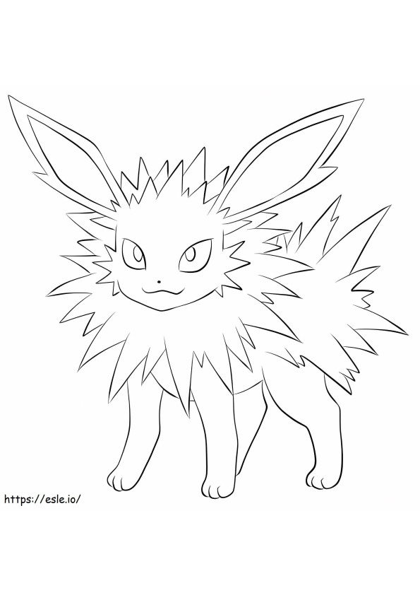 Jolteon 2 coloring page