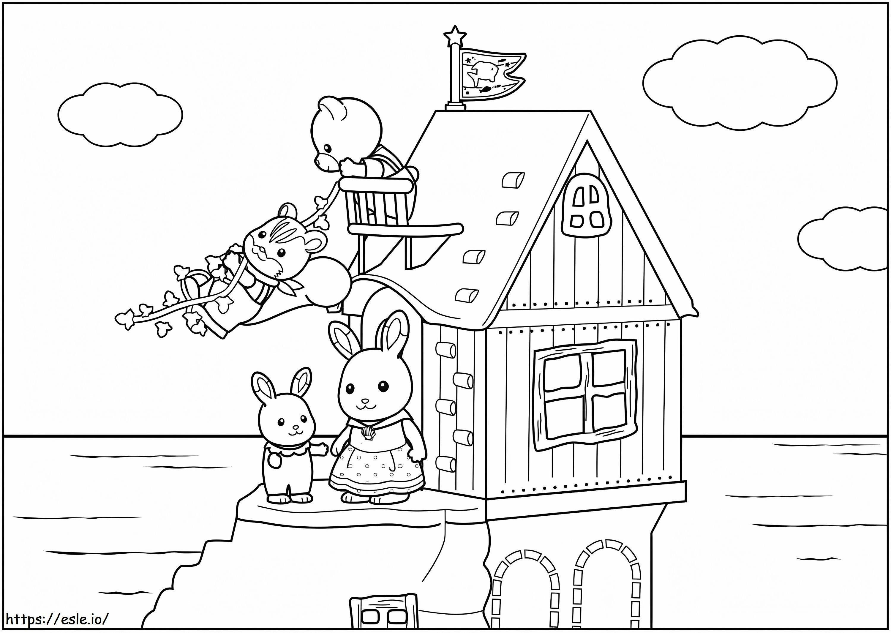 Sylvanian Families 2 coloring page
