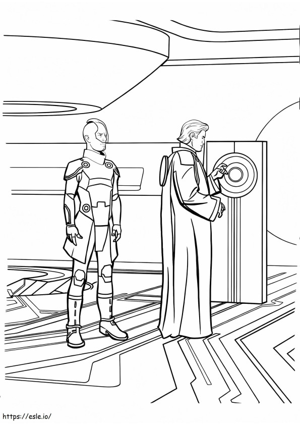 Tron 6 coloring page