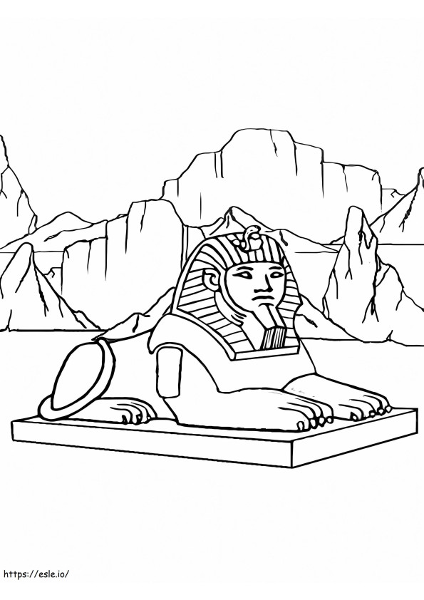 Coloriage Sphinx à colorier à imprimer dessin